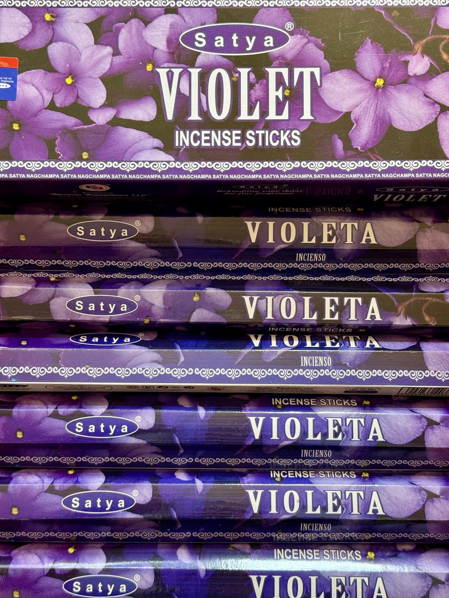 Satya wierook Violet 20 incense sticks x 6 packets paars