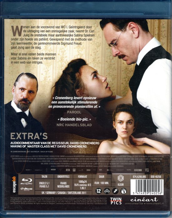 A Dangerous Method (Blu-ray) (Blu-ray), André Hennicke | Dvd's | bol