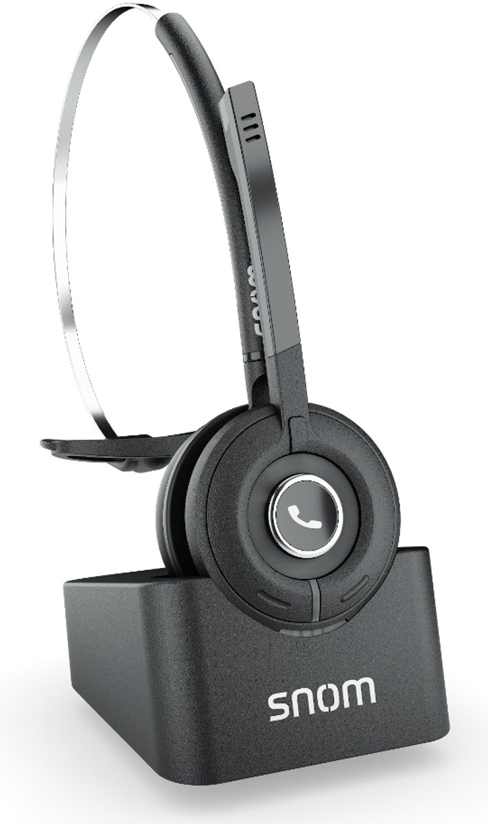 Snom A190 Headset Draadloos Hoofdband Kantoor/callcenter Zwart