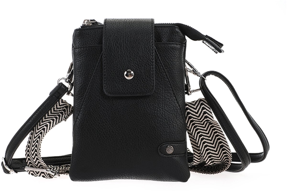 Black crossbody en telefoontasje Horton- Dames tas- festival tas- Moederdag