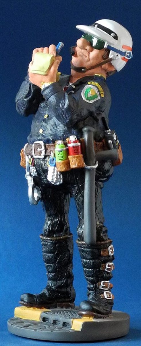 Politie agent - Forchino - Beroeps beelden - De agent - 33 cm