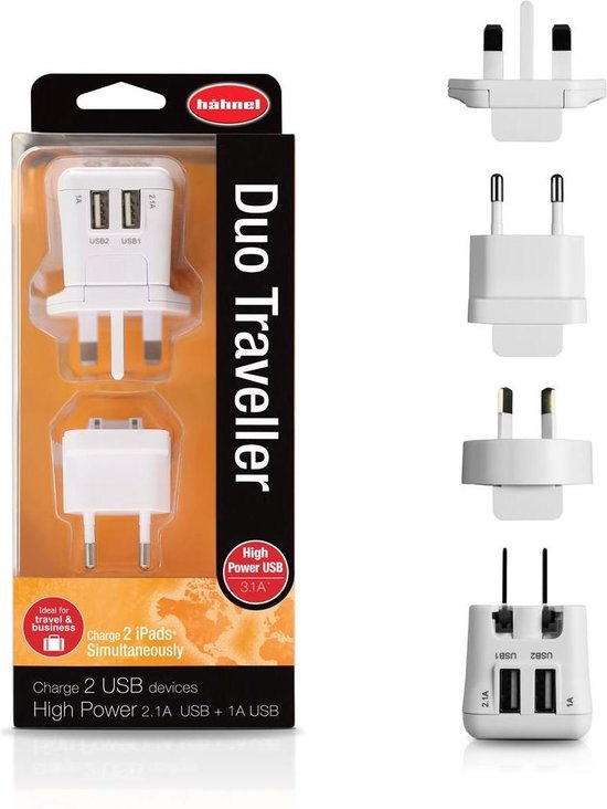 3-weg verdeeldoos, ALLRIDE, AC en 2 USB-poorten, 12/24V, max. 3.1A (22488844), ALLRIDE | Auto - Newco Nederland