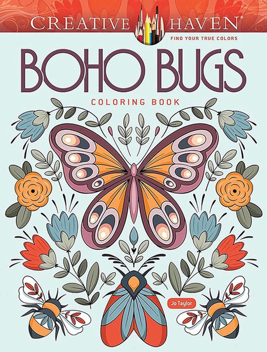 Creative Haven- Creative Haven Boho Bugs Coloring Book - cover