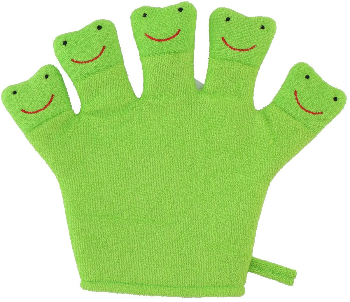 Badhandschoen voor Kinderen Groene Kikker - Baby Shower Glove - Douche Handschoen - Washandjes Baby