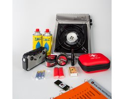RTB-OPS Basis Noodpakket – Denk Vooruit 72 Uur – Voor Stroomstoring, Crisis of Ramp – Incl. EHBO, Gasbrander, Radio, Zaklamp en Instructiekaarten