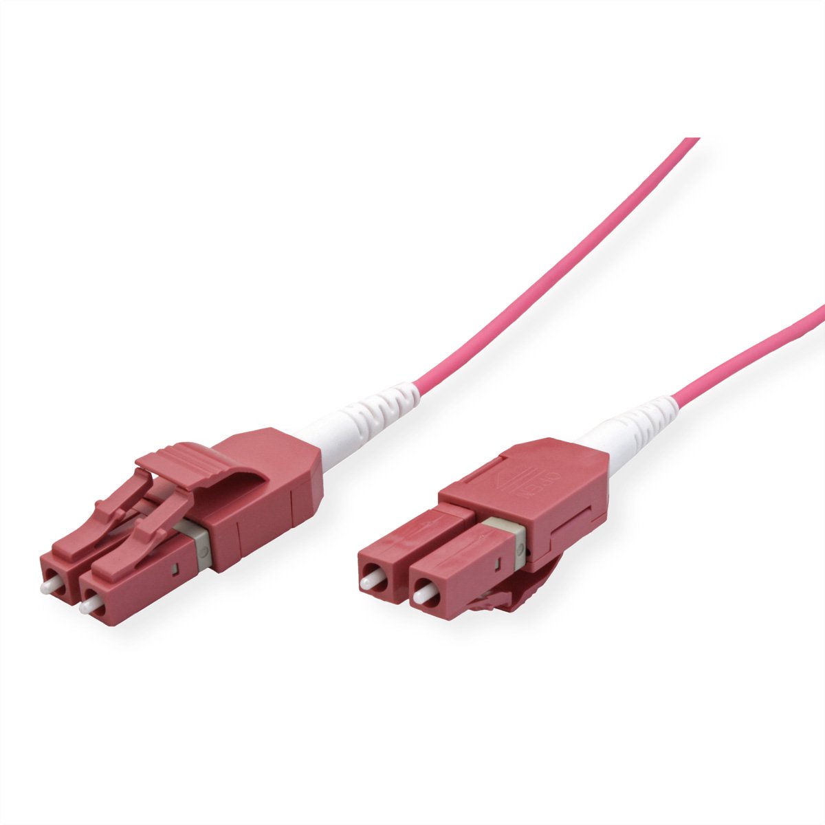 ROLINE glasvezelkabel duplex 50/125µm OM4, LC/LC , UNIBOOT, violet, 20 m