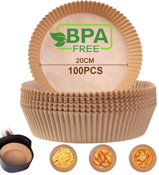 ZOKJSW Geperforeerde vellen voor airfryer, oven (14 x 20,3 cm), 100 stuks bakpapier ZOKJSW Geperforeerde vellen voor airfryer, oven (14 x 20,3 cm), 100 stuks bakpapier
