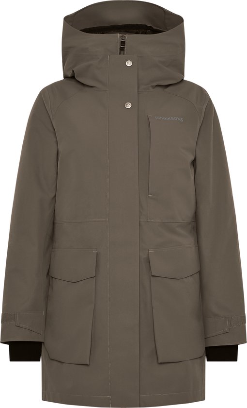 Didriksons HARRIET WNS PARKA Dames Outdoorjas - Mocha Brown