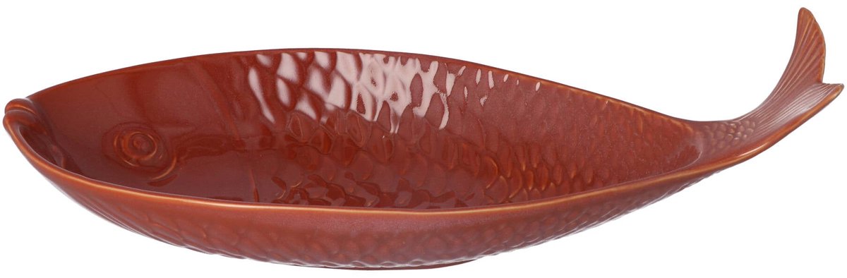 Gresnovo - Schaal Vis Marron Glacé 40x19cm - Schalen