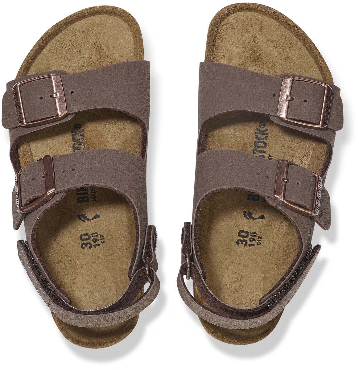 Birkenstock Milano Hl Kids Sandalen Birkibuc Fashion Wear Kinderen Bruin
