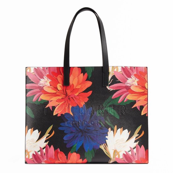 Ted Baker sac à épaule sac shopper Amardi Printed Dahlia Icon Bag Black coloré