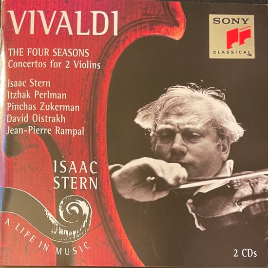 Vivaldi De Vier Jaargetijden Concertos voor 2 violen door Isaac Stern, Itzhak Perlman, Pinchas Zukerman, David Oistrakh, Jean-Pierre Rampal