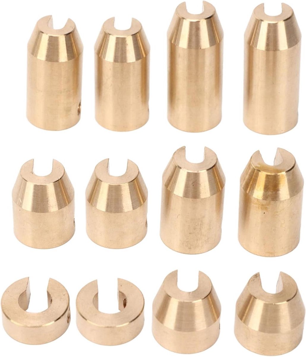 Allecto Plus - Wielspaakbalansgewichten Navulset voor Motorfiets - Slijtvast Messing - Super Moto Dual Sport - Balans - 12 stuks