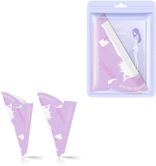 Ourdort Urinella voor vrouwen, Draagbaar Urinoir voor Vrouwen om Staand te Plassen, Wegwerp Papier Urineertoestel Beker, voor Vrouwen Reizen & Kamperen, Wandelen, Outdoor-activiteiten