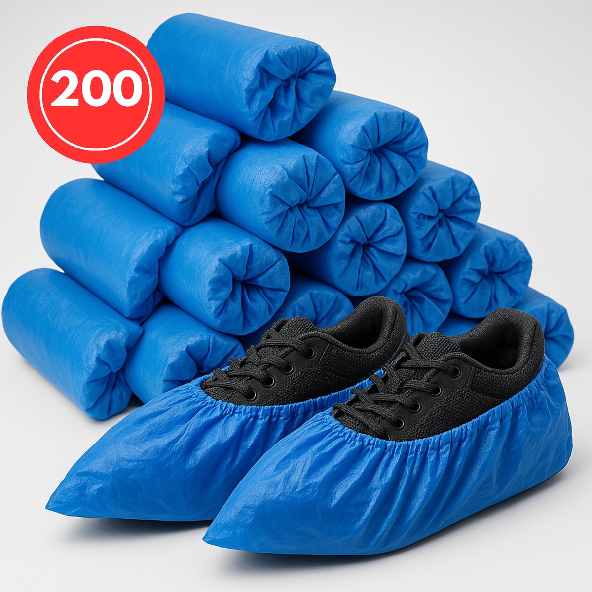 200 stuks - Overschoenen - STERK - 40mu - Schoenovertrekken - Wegwerp - Waterdicht - Schoenhoesjes