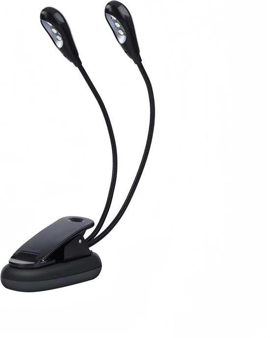 Foto: Led clip lamp met dubbele kop usb oplaadbaar 6 stuks boeklamp voor e reader muziekstandaard bedhoofdeinde verstelbare led leeslamp dimbare clip on leesverlichting flexibel en compact ontwerp ask chatgpt