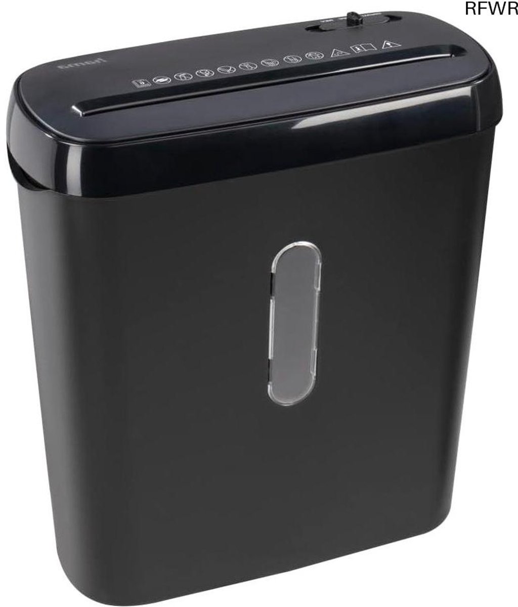 RFWR Papierversnipperaar voor Thuis - 6 Vellen, 6 mm Strip-Cut, 8 Liter Papiermand, Automatische Start/Stop