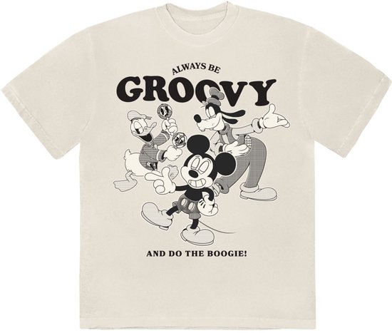 Disney - MM Always Be Groovy Heren T-shirt - XL - Creme