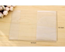 WiseGoods - Waterdicht Transparant Paspoorthoesje - Pasjeshouder - Paspoort Beschermhoes  - Reizen