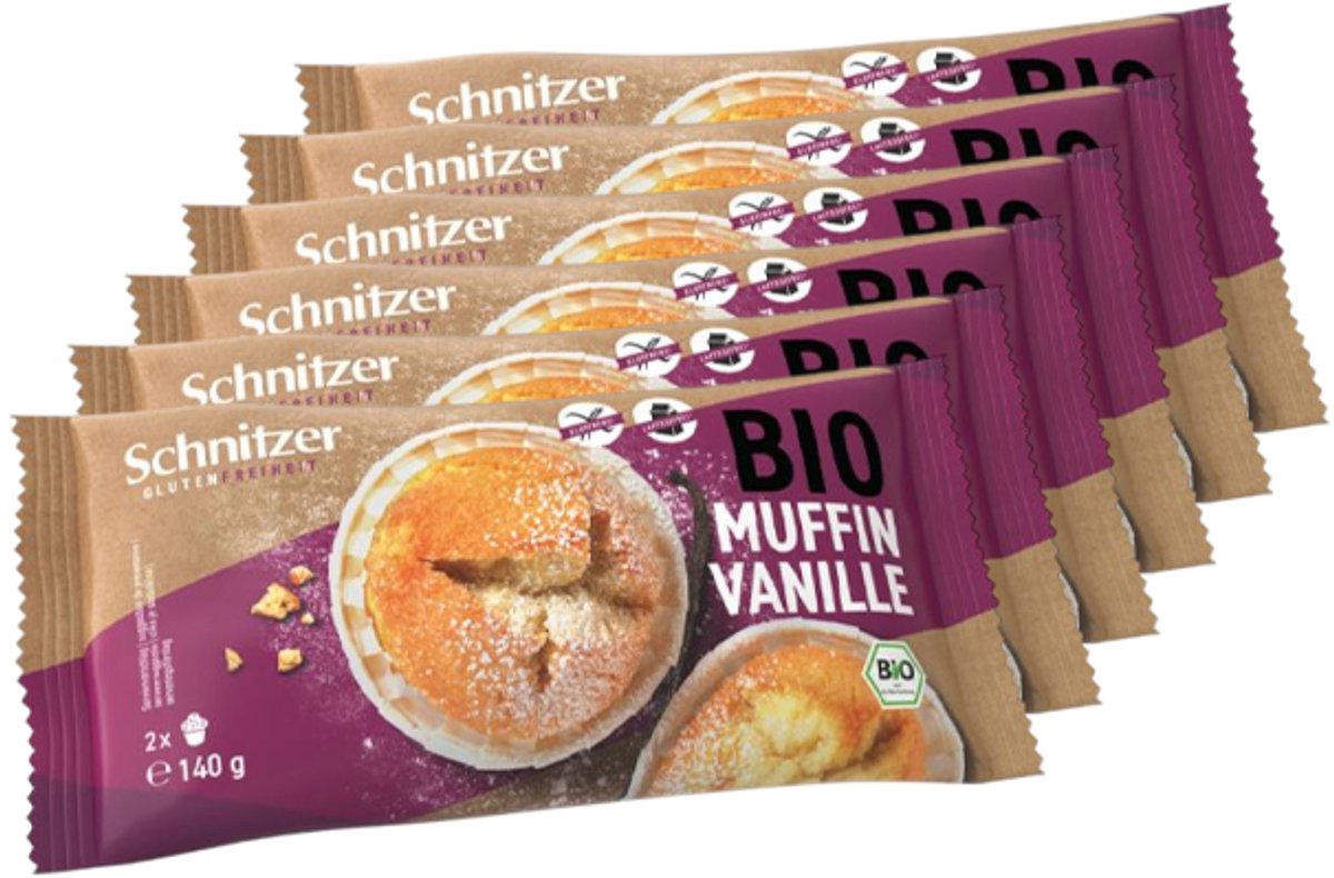 Schnitzer | Muffin Vanille | 6 stuks | 6 x 140 gram