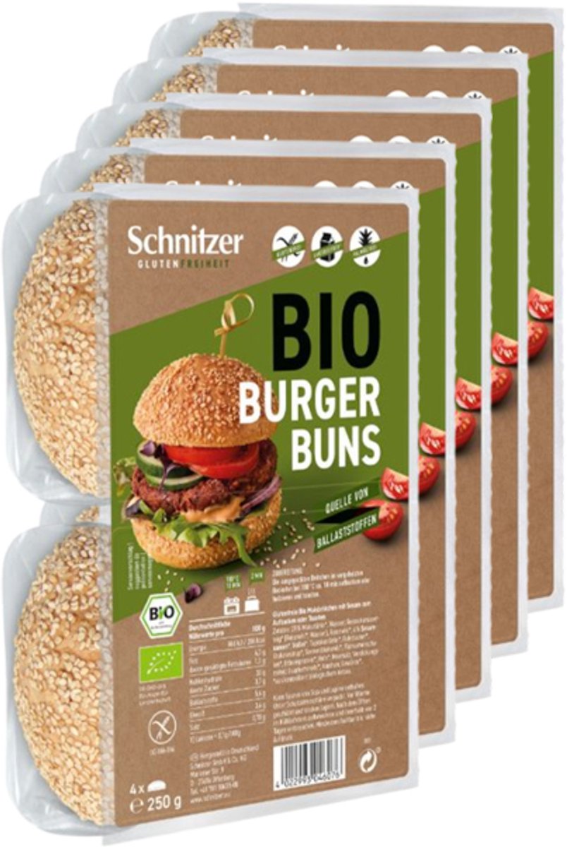 Schnitzer | Hamburger Broodjes | 5 stuks | 5 x 250 gram