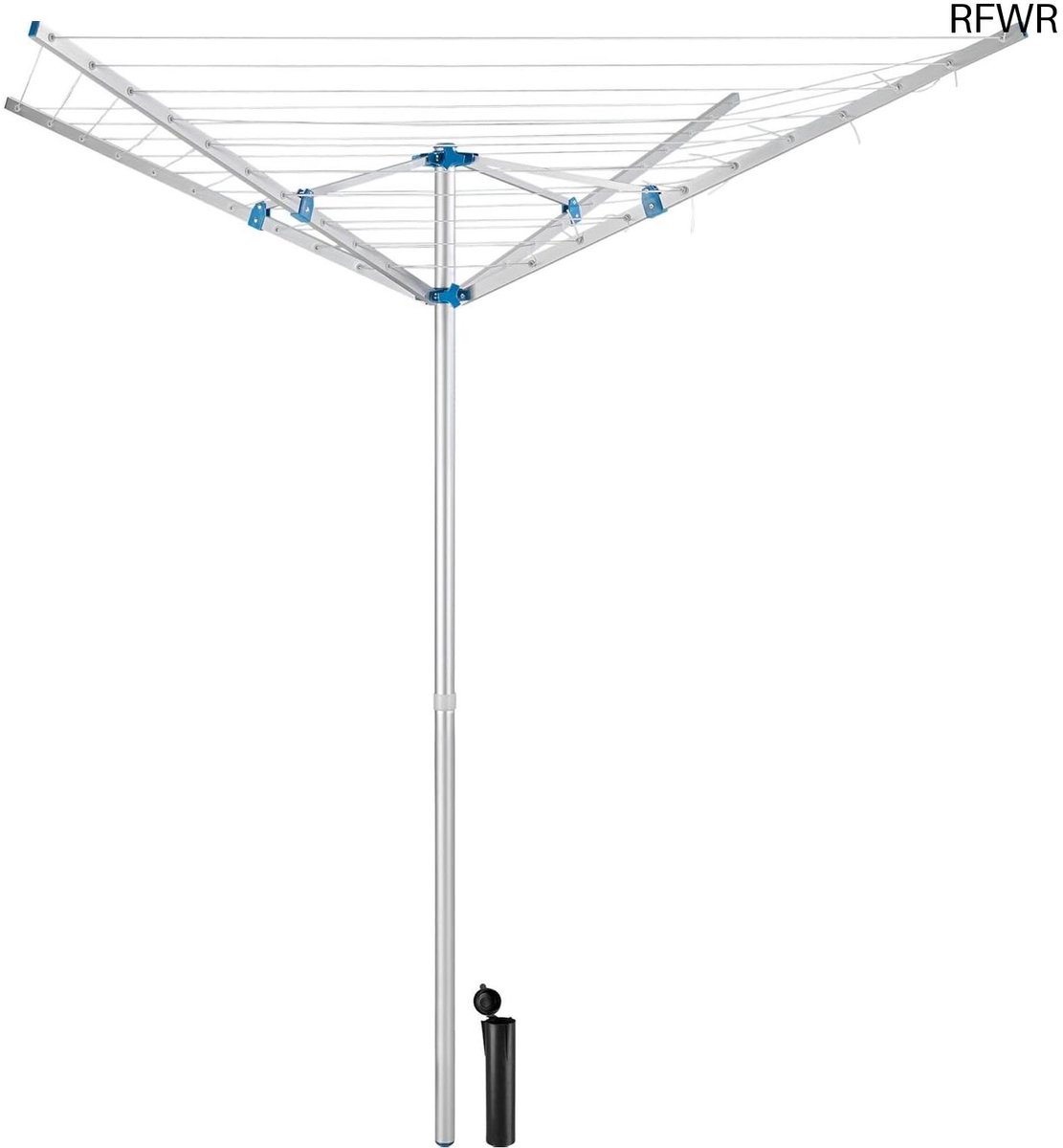 RFWR Aluminium Wasdroogmolen - Droogmolen met 4 Draagarmen