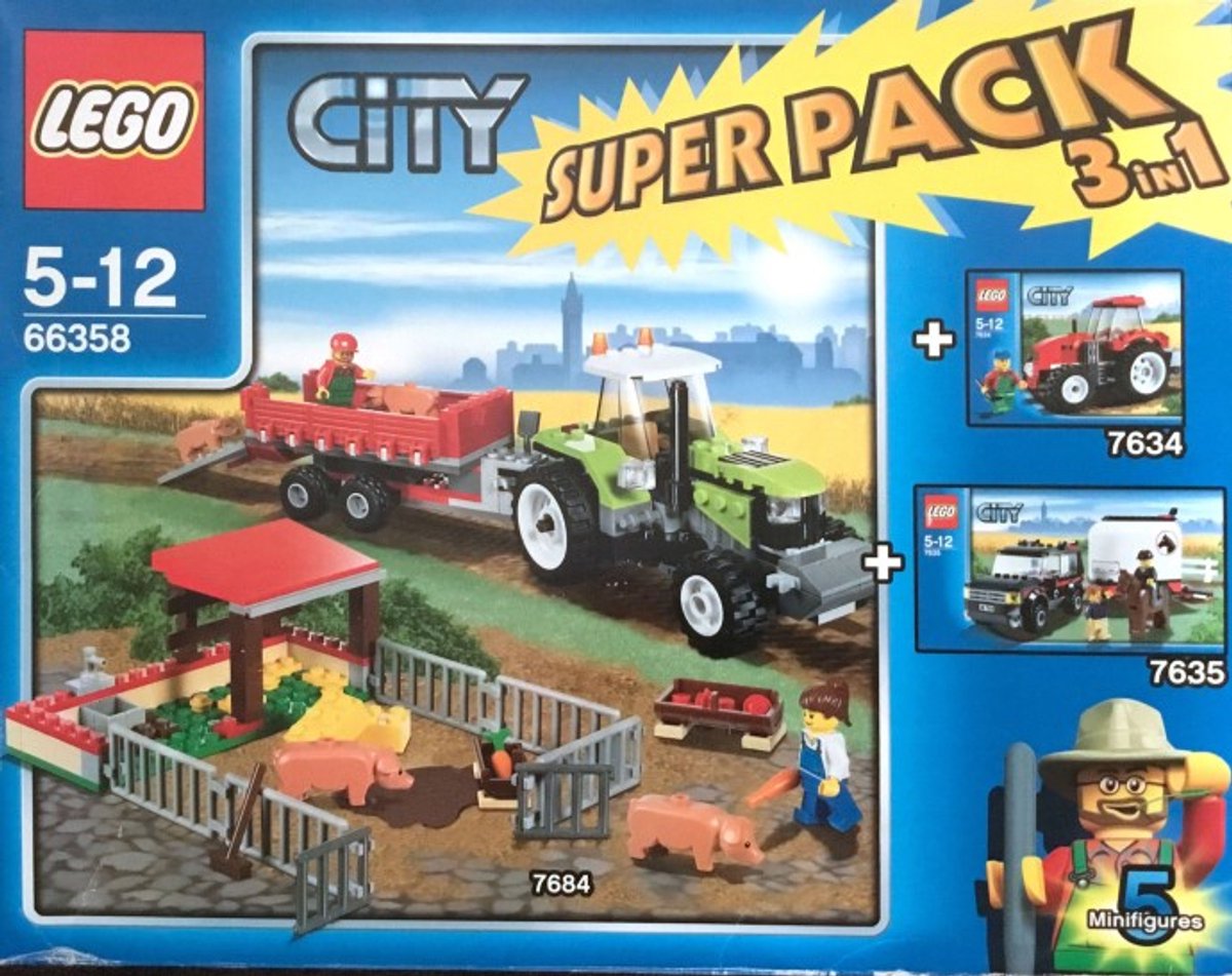 LEGO City 66358 Super Pack 3 in 1 (7684 + 7634 + 7635)