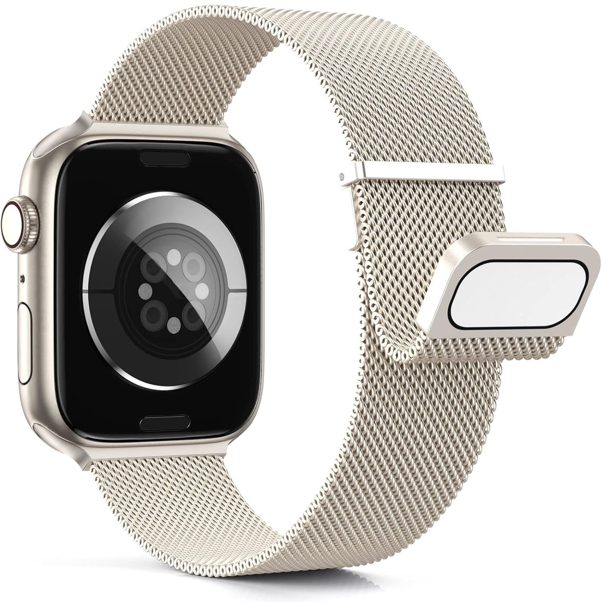 Metalen armband - compatibel met smartwatch - modern ontwerp - 1 stuk - roestvrij staal
