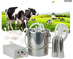 RFWR® Elektrische Pulserende Vacuümmelkmachine voor Koeien, Geiten en Schapen - Automatische Melkstop en Instelbare Zuigkracht