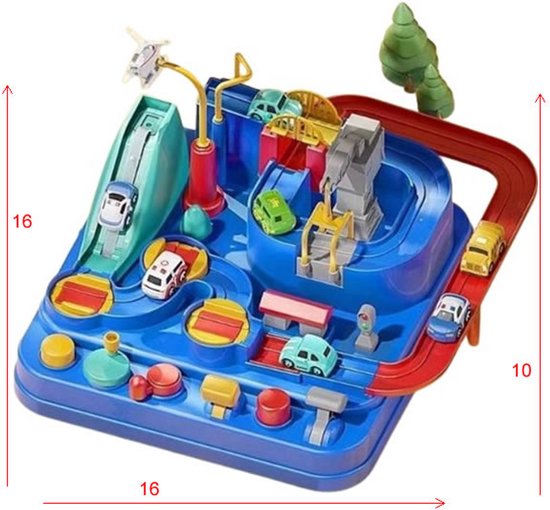Magnetisch Auto Racebaan - Interactieve Montessori Avonturen Set met A