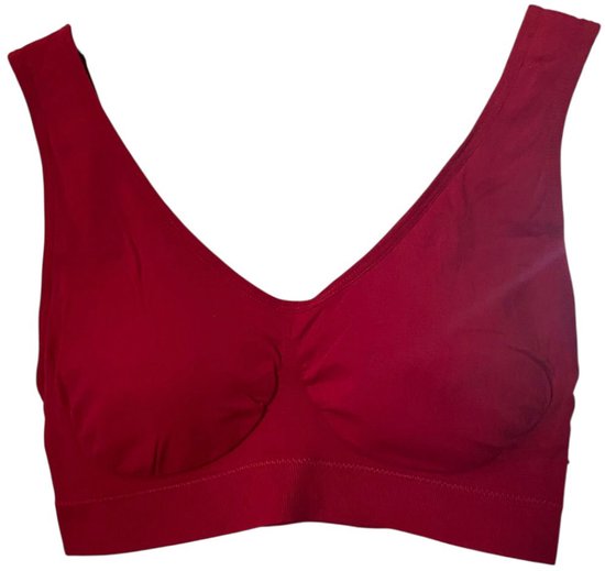 Comfort bra - Beha 8080-7 van Polyamide in grote maten XL/XXL (42-44) rood