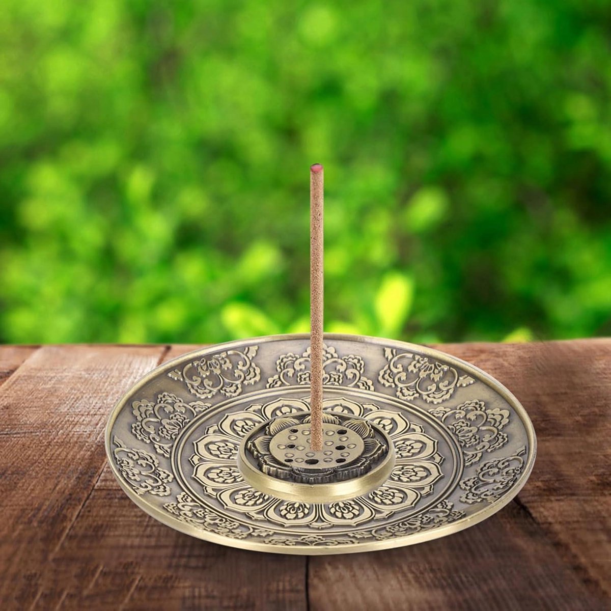 Bronse Levensboom Wierookhouder voor Stokjes & Kegels