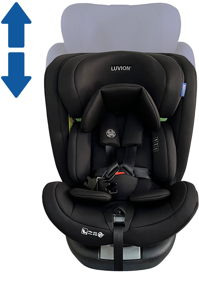 LUVION® Aegis 360° Autostoel Eclipse Black - i-Size ISOFIX - 40–150cm Autozitje Groep 0 1 2 3 - Zwart – foto 6