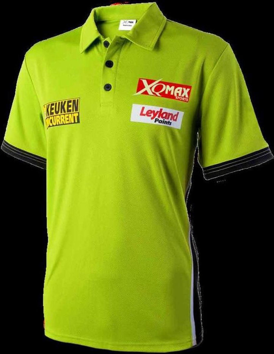 XQmax Darts MvG replica wedstrijdshirt groen maat S QD9200520 | bol.com