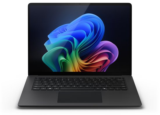 Microsoft Surface Laptop 7 Copilot+ PC Qualcomm Snapdragon X1E-80-100 38,1 cm (15") Touchscreen 64 GB LPDDR5x-SDRAM 1 TB SSD Wi-Fi 7 (802.11be) Windows 11 Pro Zwart