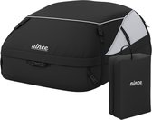 Nince Dakkoffer - 559 liter - Waterdichte Auto Daktas - Flexibele Dakkoffer Zwart - Oxford 900D+ PVC Binnenvoering - Met en Zonder Dakdrager - Dakkoffer Opvouwbaar - Afmetingen 130×110×43cm