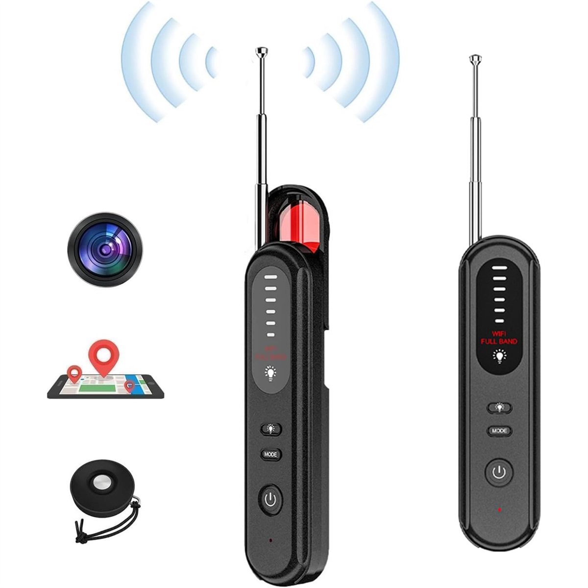 Spionagedetector - Draadloze Camera Finder - Anti-Spionage Apparaat - Voor Hotel/Auto - Compact - 100×60×25mm
