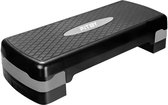 Fitby Aerobic Step - Stepper - Fitness Step - Stepbank - Verstelbaar - Zwart/Grijs