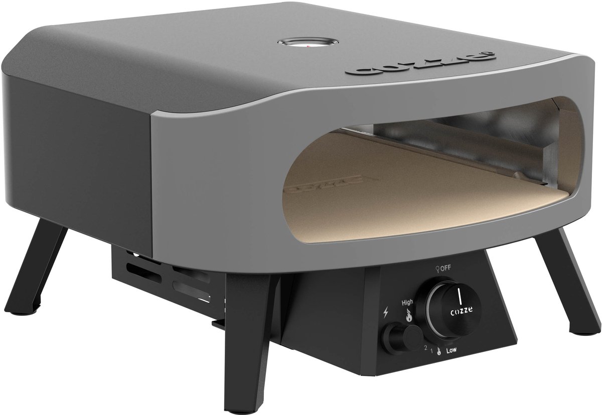 Cozze® 13" Classic pizza oven gas 30 mbar – krachtige 6,0 kW gas pizzaoven met U-vormige RVS brander, automatische ontsteking, thermometer en cordieriet pizzasteen – authentieke pizza’s in 2 minuten – ideaal voor buiten koken – foto 3