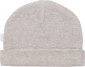 Noppies U Hat Rib Nevel Unisex Muts Maat 0M-3M - Taupe Melange