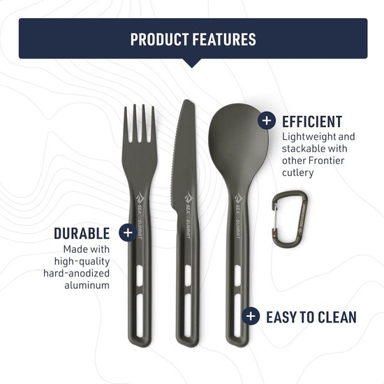 Sea to Summit - Frontier Ultralight Cutlery Set - Bestekset Sea to Summit - Frontier Ultralight Cutlery Set - Bestekset