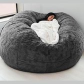 Housse de pouf géante moelleuse et confortable pour adultes (sans rembourrage) - Meubles de salon et de fête - Pouf poire lavable - Housse de canapé 150 x 65 cm