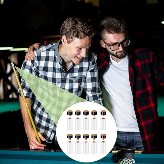 Biljartkeu Punten - Vervangende Schroeftips voor Biljartkeu - Set van — afbeelding 3