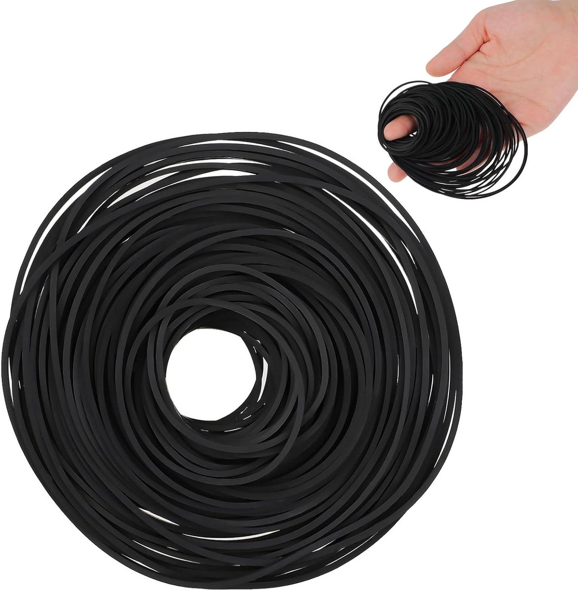 100 stuks vierkante banden voor cassettemachine - universele rubberen riemen voor reparatie - cassette machine riem voor walkman - 40-135 mm - vervanging voor recorder - repeater - 1 mm