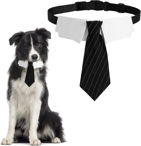 HACRAHO Formele Hondensmoking Bandana Set, 3 STKS Bruiloft Hond Bandana Set Nektie Kraag Bowtie Kraag Verstelbare Ontwerp Formele Bruiloft Hond Accessoires voor Kleine en Medium Honden, Blauw