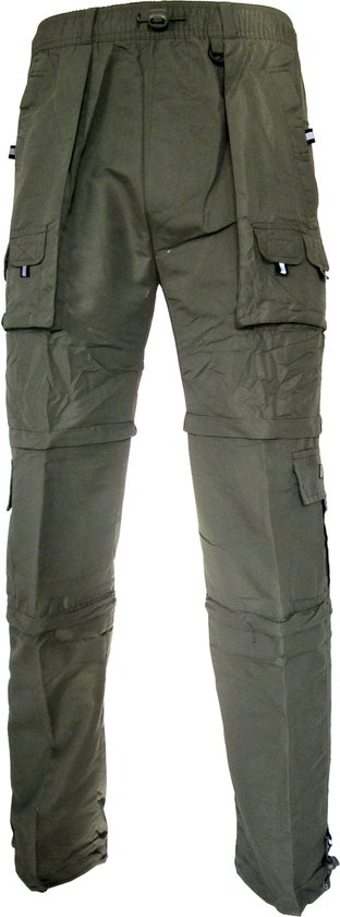 Afritsbroek Micro Groen Sneldrogend Afritsbare Wandelbroek Dames Heren Lichtgewicht maat M