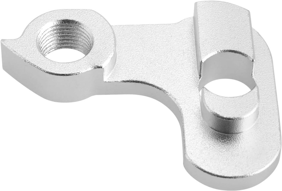 Allecto Plus - Metalen achterhaak voor opvouwbare fiets - Vaste versnellingsbak - Zilverkleurig - 1 stuk