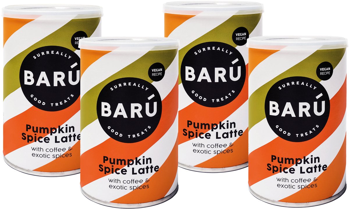 BARÚ Pumpkin Spice Latte - Instant poeder - 4 x 250g - 64 porties