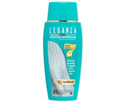 Leganza Toner Haar Koel Blond Cool Blonde – Haarverf Blond zonder Ammoniak – Semi-Permanente Kleurspoeling – Coloring Conditioner met 7 Oliën – 150 ml