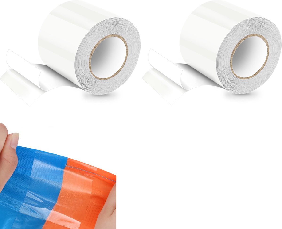 Reparatietape – 2 Stuks – 10*125cm – Reparatieset voor opblaasbare artikelen – Afdichtingstape – Tent Tape – Zwembad reparatieset – Tent reparatie – Reparatiestickers – Waterdicht – Transparant – Geschikt Voor reparatie van zwembaden, luchtbedden Reparatietape – 2 Stuks – 10*125cm – Reparatieset voor opblaasbare artikelen – Afdichtingstape – Tent Tape – Zwembad reparatieset – Tent reparatie – Reparatiestickers – Waterdicht – Transparant – Geschikt Voor reparatie van zwembaden, luchtbedden